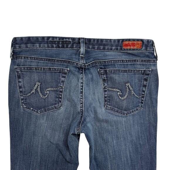AG ADRIANO GOLDSCHMIED The Athena Crop Low-rise Jeans Size 31 2010s USA Capri - Picture 3 of 8